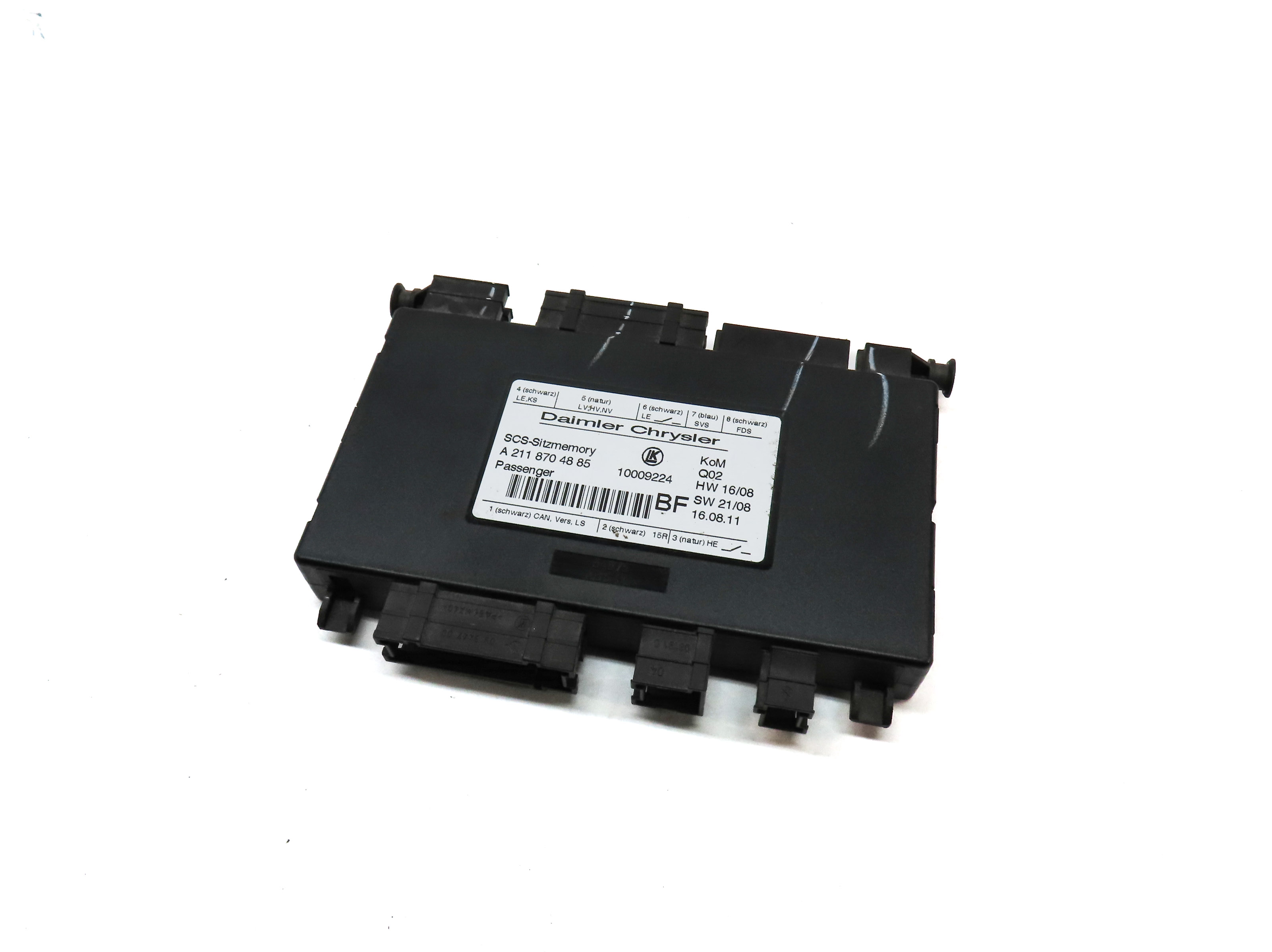 2012 MERCEDES GL450 (X164) FRONT RIGHT PASSENGER SEAT CONTROL MODULE — exact item pictured